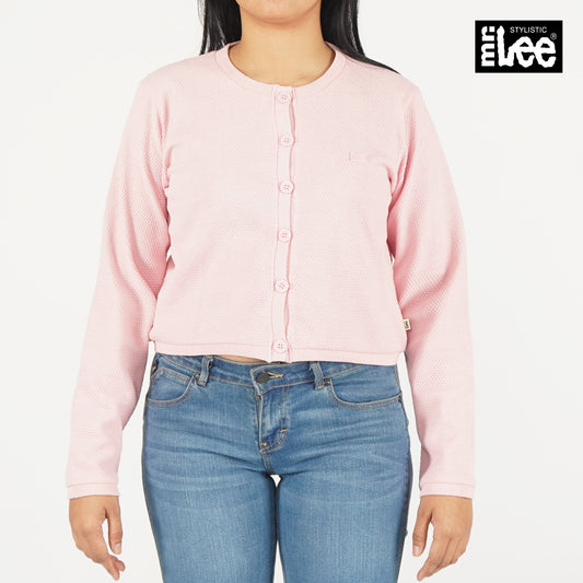 Stylistic Mr. Lee Ladies Basic Button Down Jacket for Women Trendy Fashion High Quality Apparel Comfortable Casual Jacket for Women Regular Fit 139441-U (Pink)