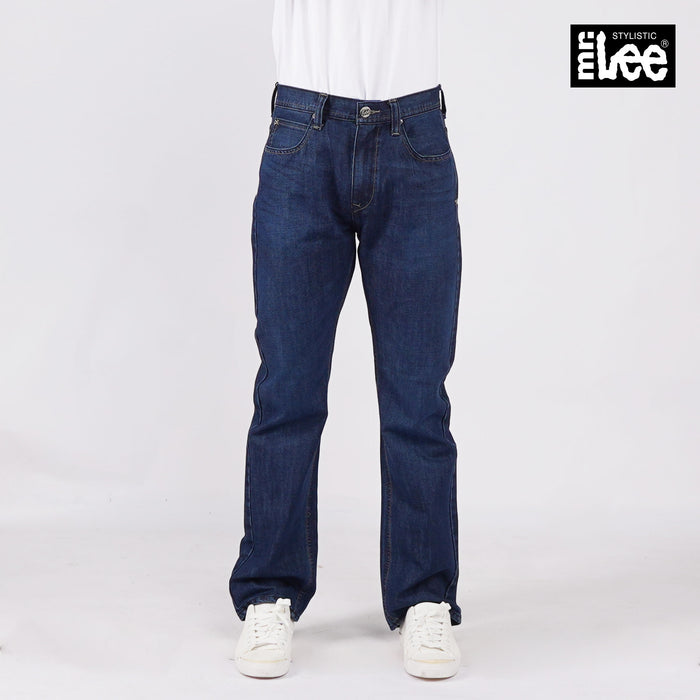 Stylistic Mr. Lee Men's Basic Denim Pants for Men Trendy Fashion High Quality Apparel Comfortable Casual Jeans for Men Regular Fit Mid Waist 148464 (Dark Shade)