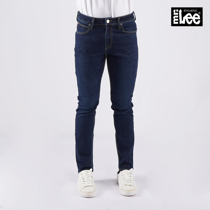 Stylistic Mr. Lee Men's Basic Denim Pants for Men Trendy Fashion High Quality Apparel Comfortable Casual Jeans for Men Super skinny Mid Waist 149579 (Dark Shade)