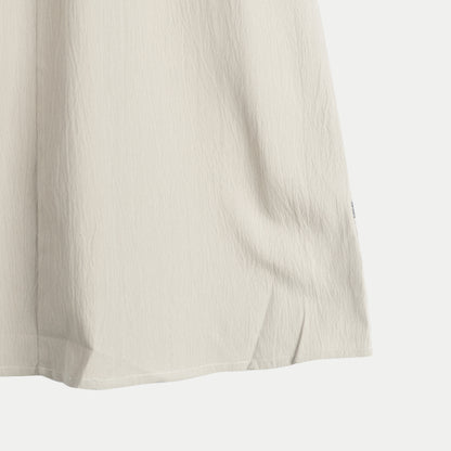 Stylistic Mr. Lee Ladies Basic Plain Dress 3/4 Puff Sleeve for Women Trendy Fashion High Quality Apparel Comfortable Casual Dress for Women Loose Fit 147572 (Beige)