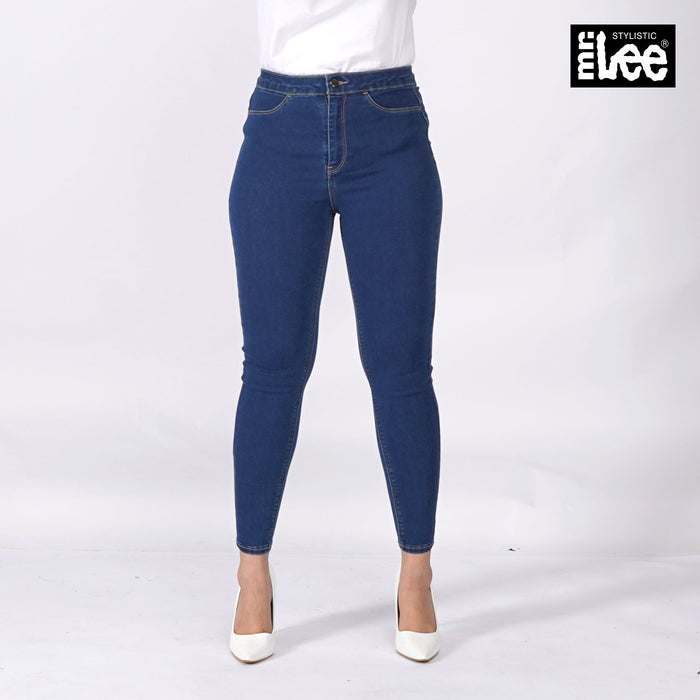 Stylistic Mr. Lee Ladies Basic Denim Power Shaper Pants for Women Trendy Fashion High Quality Apparel Comfortable Casual Jeans for Women High Waist 150095 (Medium Shade)