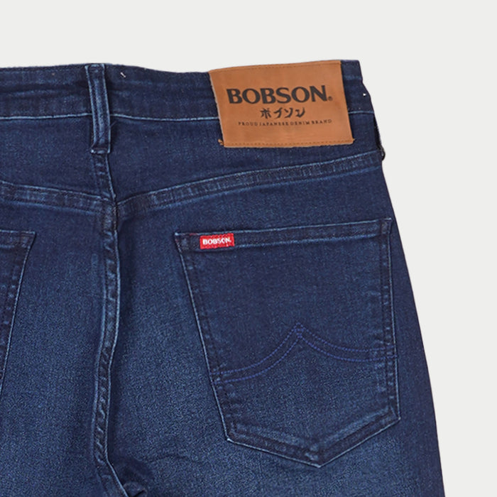 Bobson Japanese Men's Basic Denim Pants for Men Trendy Fashion High Quality Apparel Comfortable Casual Jeans for Men Super Skinny Mid Waist 149666-U (Dark Shade)