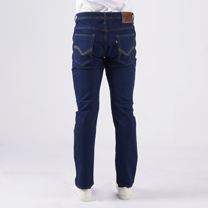 Petrol Basic Denim Pants for Men Skin Tight Fitting Mid Rise Trendy fashion Casual Bottoms Dark Shade Jeans for Men 150537-U (Dark Shade)
