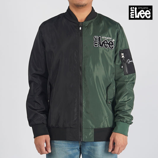 Stylistic Mr. Lee Men's Basic Bomber Jacket for Men Trendy Fashion High Quality Apparel Comfortable Casual Jacket for Men Regular Fit 130534 (Black Fatigue)