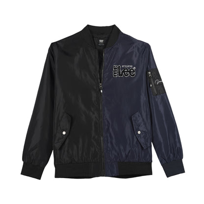 Stylistic Mr. Lee Men's Basic Bomber Jacket for Men Trendy Fashion High Quality Apparel Comfortable Casual Jacket for Men Regular Fit 130534 (Navy Black)
