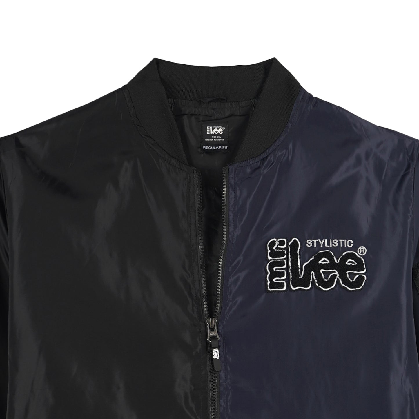 Stylistic Mr. Lee Men's Basic Bomber Jacket for Men Trendy Fashion High Quality Apparel Comfortable Casual Jacket for Men Regular Fit 130534 (Navy Black)