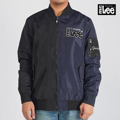 Stylistic Mr. Lee Men's Basic Bomber Jacket for Men Trendy Fashion High Quality Apparel Comfortable Casual Jacket for Men Regular Fit 130534 (Navy Black)
