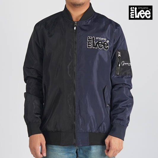 Stylistic Mr. Lee Men's Basic Bomber Jacket for Men Trendy Fashion High Quality Apparel Comfortable Casual Jacket for Men Regular Fit 130534 (Navy Black)