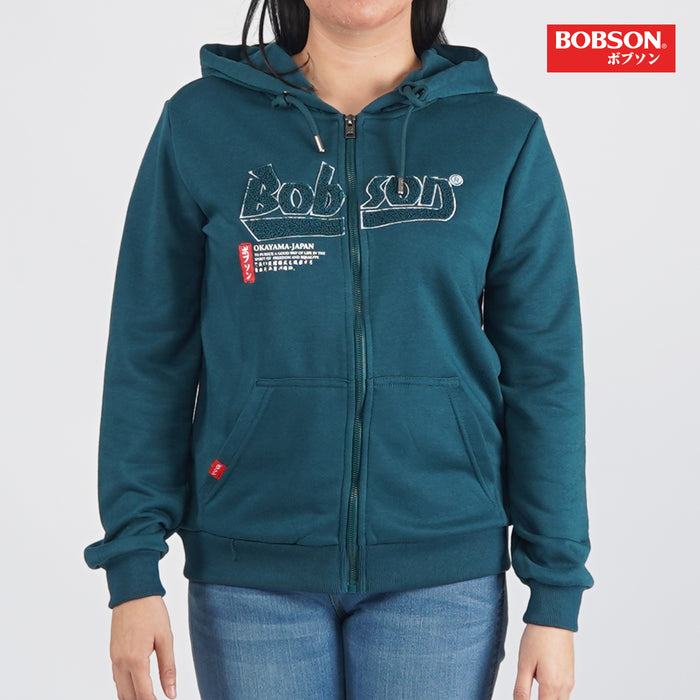 Bobson Japanese Ladies Basic Hoodie Jacket for Women Trendy Fashion High Quality Apparel Comfortable Casual Jacket for Women Regular Fit 121440 (Teal)
