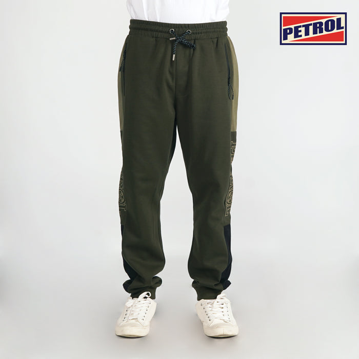 Petrol Basic Apparel Non-Denim Jogger Pants for Men Trendy Fashion With Pocket Regular Fitting Garment Wash Cotton Fabric Casual Jogger pants for Men 133091 (Fatigue)