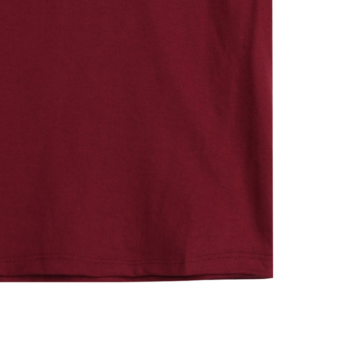 Petrol Basic Tees for Ladies Boxy Fitting Shirt CVC Jersey Fabric Trendy fashion Casual Top Wine T-shirt for Ladies 148591-U (Wine)