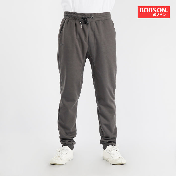 Bobson Japanese Men's Basic Non-Denim Jogger Pants Trendy fashion High Quality Apparel Comfortable Casual Pants for Men Mid Waist 135681 (Gray)