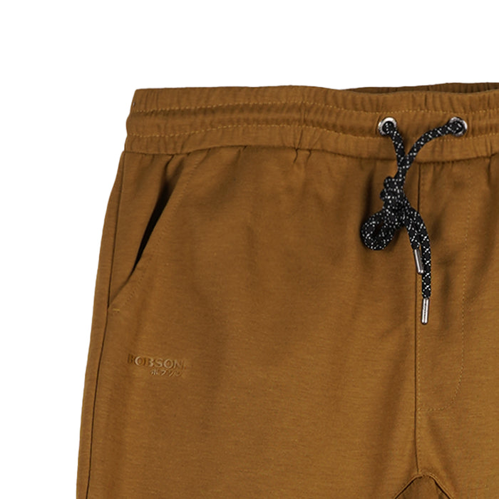 Bobson Japanese Men's Basic Non-Denim Jogger Pants Trendy fashion High Quality Apparel Comfortable Casual Pants for Men Mid Waist 135681 (Khaki)