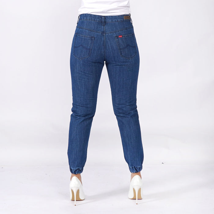 Bobson Japanese Ladies Basic Denim Boyfriend Jeans Trendy Fashion High Quality Apparel Comfortable Casual Pants for Women 147986 (Medium Shade)