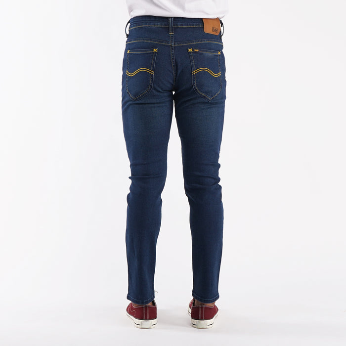 Stylistic Mr. Lee Men's Basic Denim Pants for Men Trendy Fashion High Quality Apparel Comfortable Casual Jeans for Men Super skinny Mid Waist 147100-U (Dark Shade)