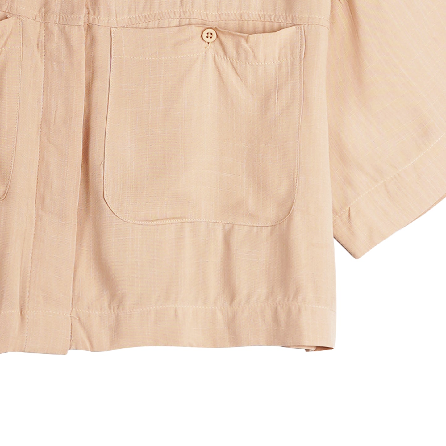 Stylistic Mr. Lee Ladies Basic Woven with Collar for Women Trendy Fashion High Quality Apparel Comfortable Casual Top for Women Boxy Fit 145610 (Beige)