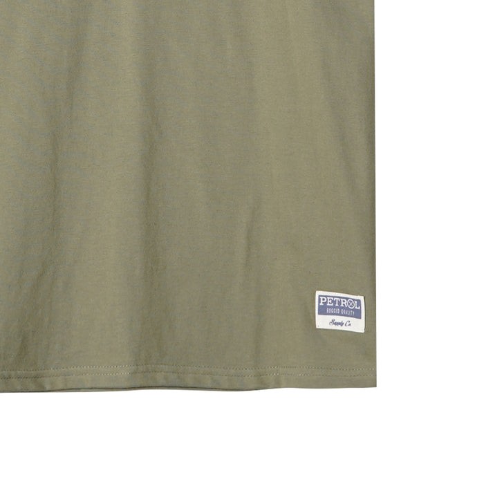 Petrol Basic Tees for Men Slim Fitting Shirt CVC Jersey Fabric Trendy fashion Casual Top Light Fatigue T-shirt for Men 141584-U (Light Fatigue)