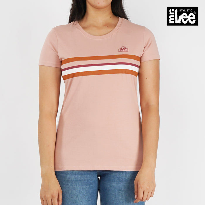 Stylistic Mr. Lee Ladies Basic Tees Round Neck for Women Trendy Fashion High Quality Apparel Comfortable Casual Top for Women Regular Fit 144631-U (Pink)