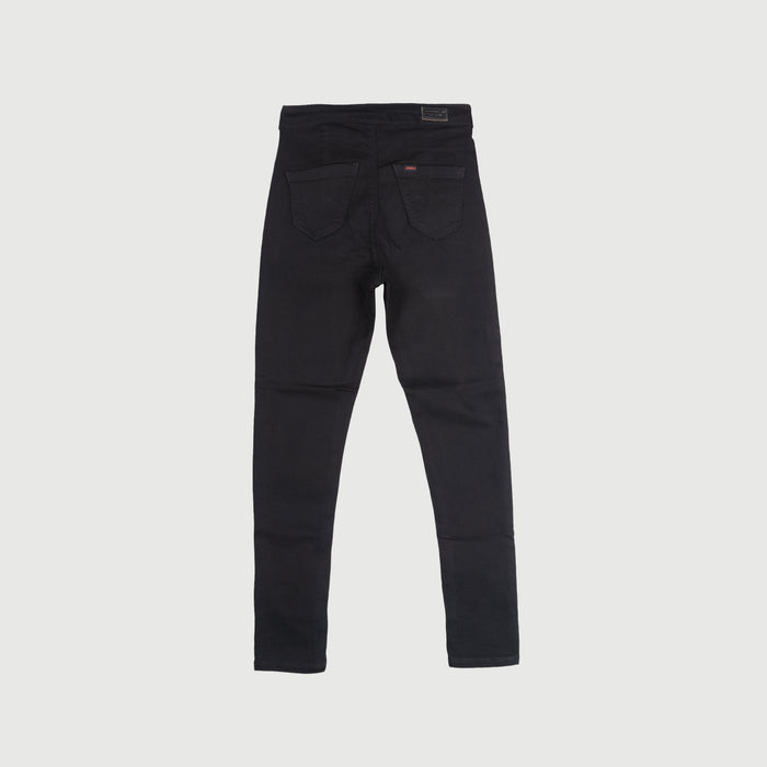 RRJ Basic Denim Pants for Ladies Power Shaper Fitting Extreme Wash Hi Rise Trendy fashion Casual Bottoms Black Jeans for Ladies 151821 (Black)