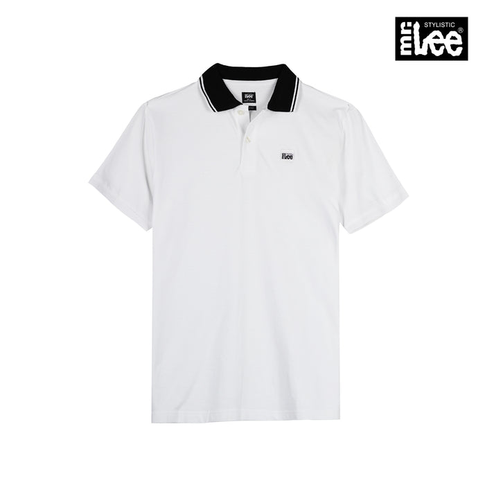 Stylistic Mr. Lee Men's Basic Collared Shirt for Men Trendy Fashion High Quality Apparel Comfortable Casual Polo shirt for Men Semi body Fit 140093 (White)