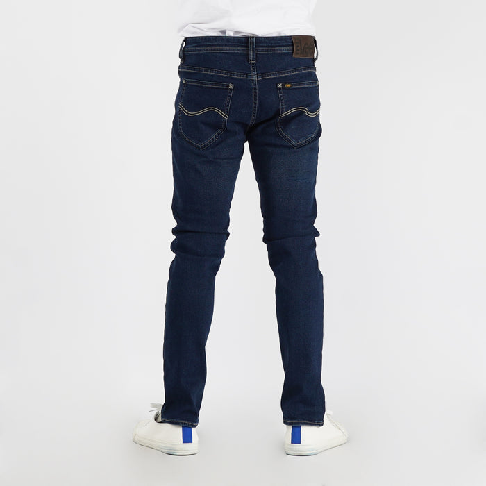 Stylistic Mr. Lee Men's Basic Denim Pants for Men Trendy Fashion High Quality Apparel Comfortable Casual Jeans for Men Super Skinny Mid Waist 151663-U (Dark Shade)