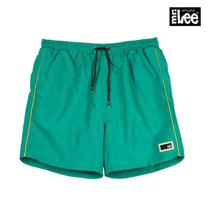 Stylistic Mr. Lee Men's Basic Non-Denim Swim short for Men Trendy Fashion High Quality Apparel Comfortable Casual short for Men Mid Waist 145331 (Green)