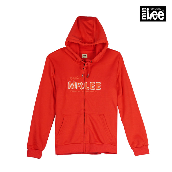 Stylistic Mr. Lee Ladies Basic Hoodie Jacket for Women Trendy Fashion High Quality Apparel Comfortable Casual Jacket for Women Regular Fit 124530 (Red)