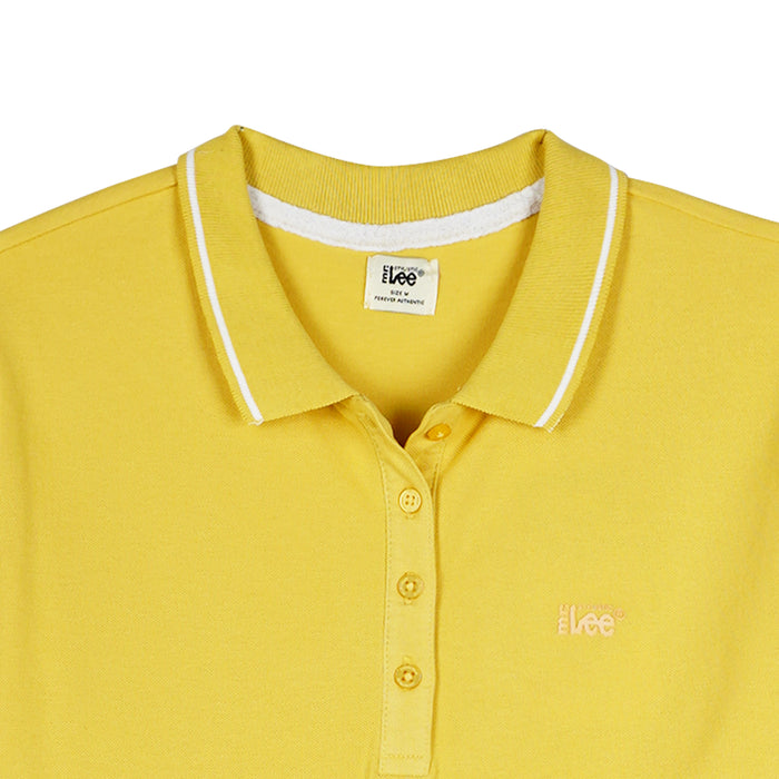 Stylistic Mr. Lee Ladies Basic Collared shirt for Women Trendy Fashion High Quality Apparel Comfortable Casual Polo shirt for Women Regular Fit 139879 (Yellow)