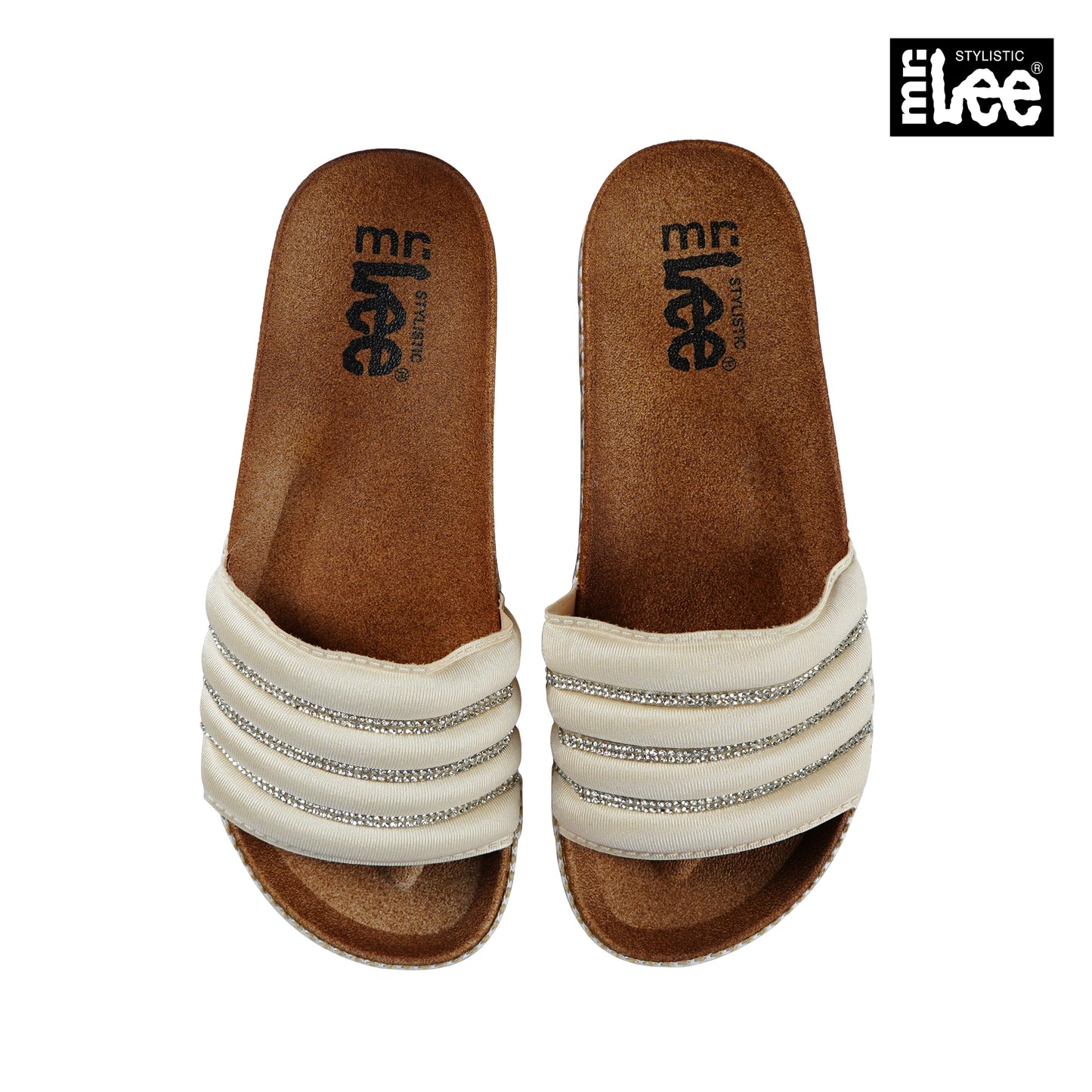 Stylistic Mr. Lee Ladies Basic Accessories Footwear for Women Trendy Fashion High Quality Apparel Comfortable Casual Slip on for Women 140638 (Beige)