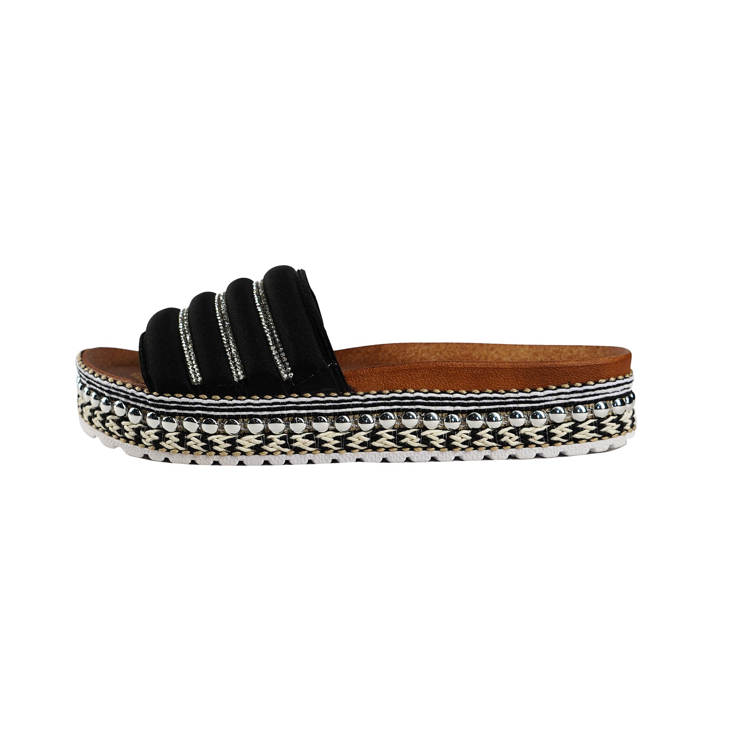 Stylistic Mr. Lee Ladies Basic Accessories Footwear for Women Trendy Fashion High Quality Apparel Comfortable Casual Slip on for Women 140638 (Black)