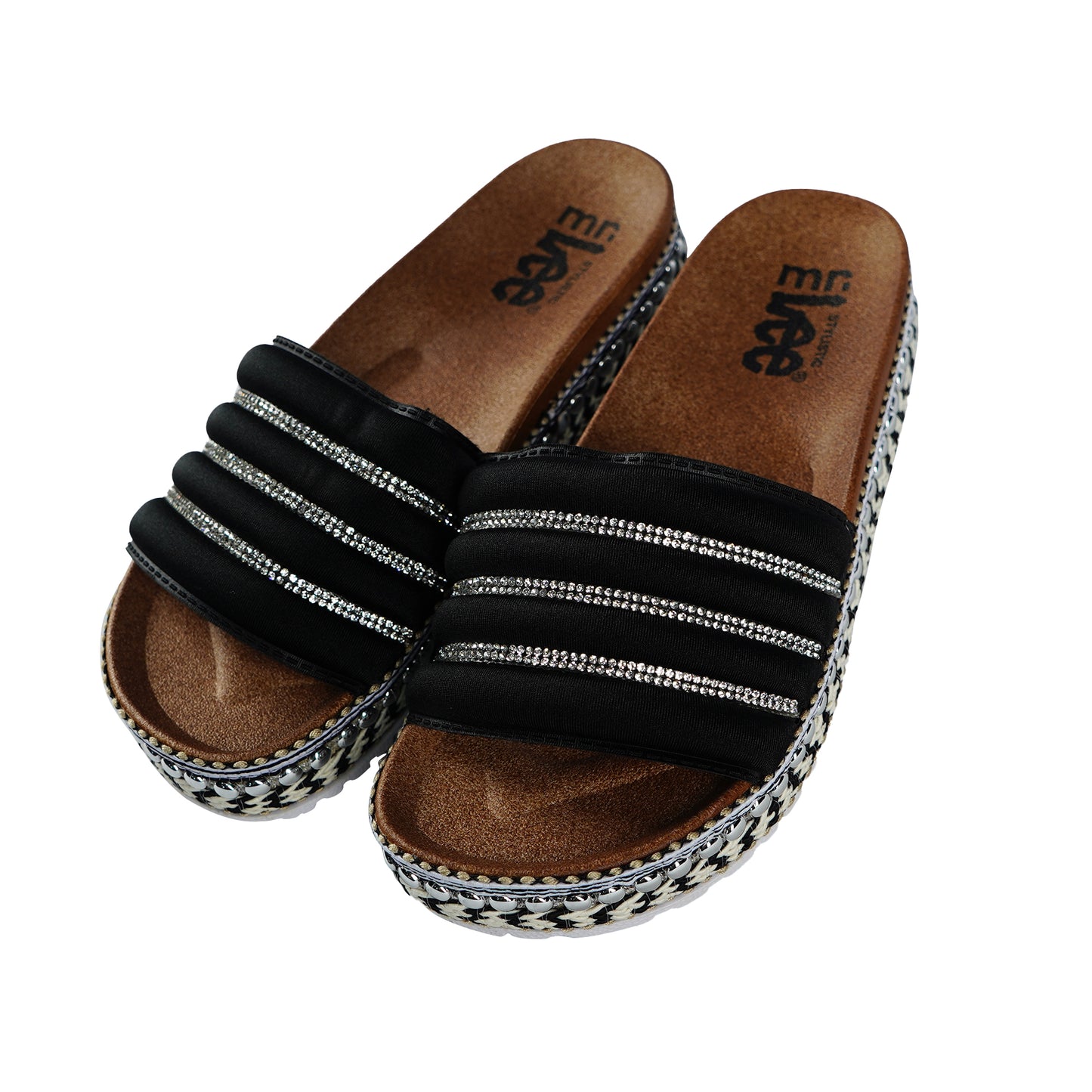 Stylistic Mr. Lee Ladies Basic Accessories Footwear for Women Trendy Fashion High Quality Apparel Comfortable Casual Slip on for Women 140638 (Black)